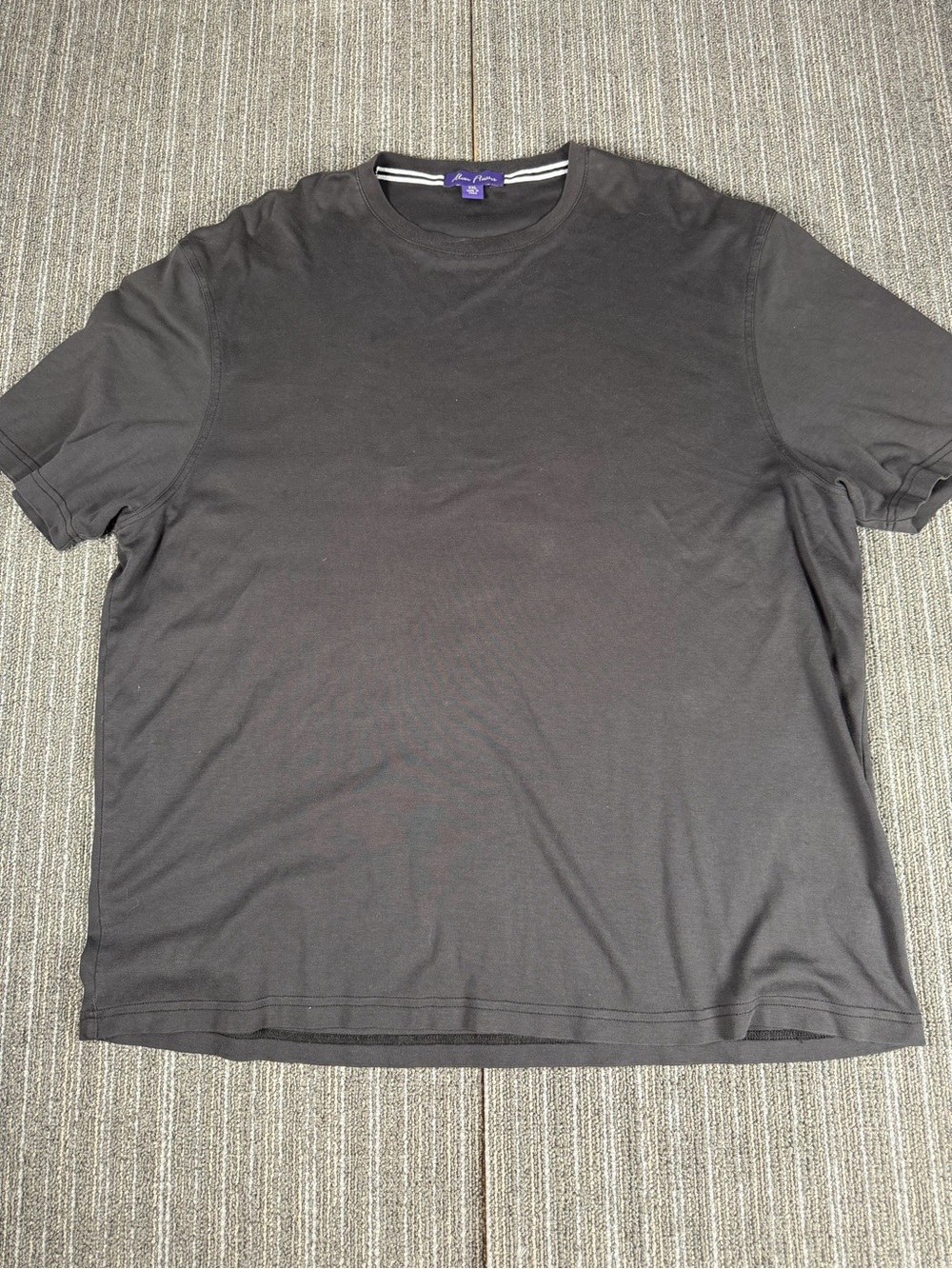 Alan Flusser Men’s Black T-shirt Size XXL 100% Cotten